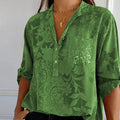 Long-sleeved blouse with floral pattern for women | Ideal for summer