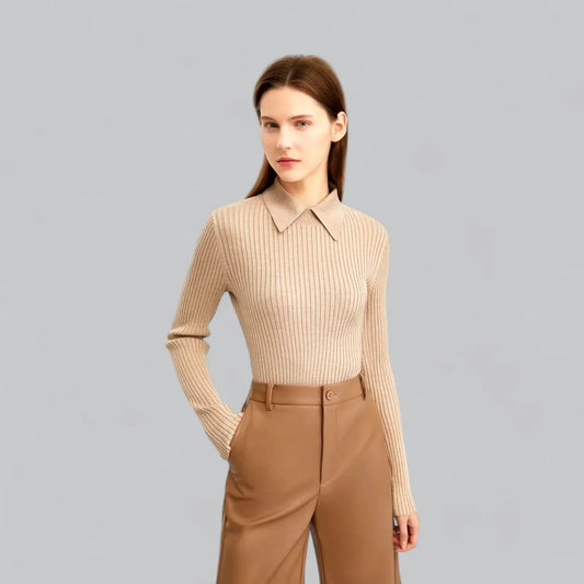 Ribbed polo shirt for women | Ideal for relaxed days