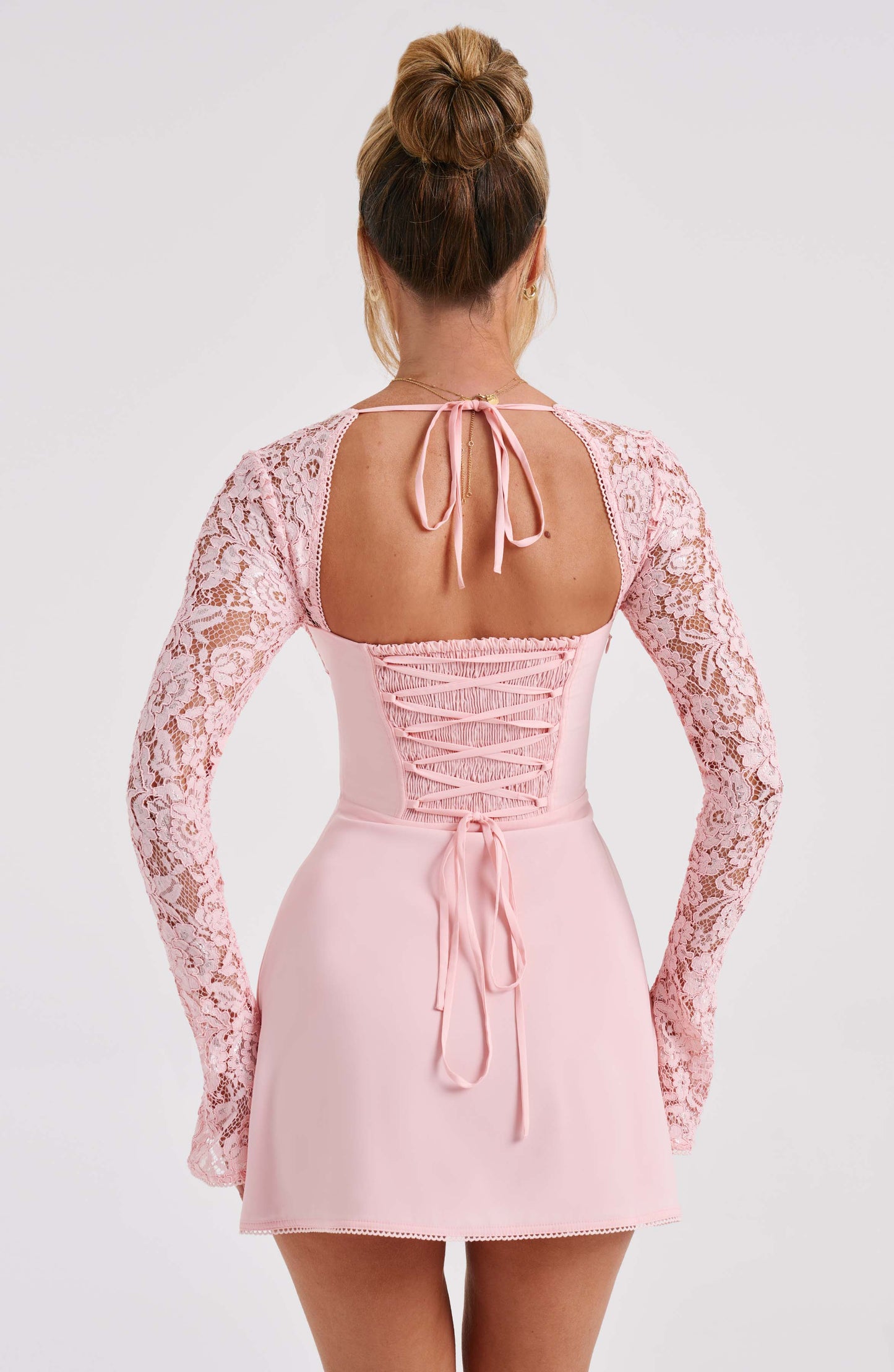 ROSA BLUSH MINI DRESS