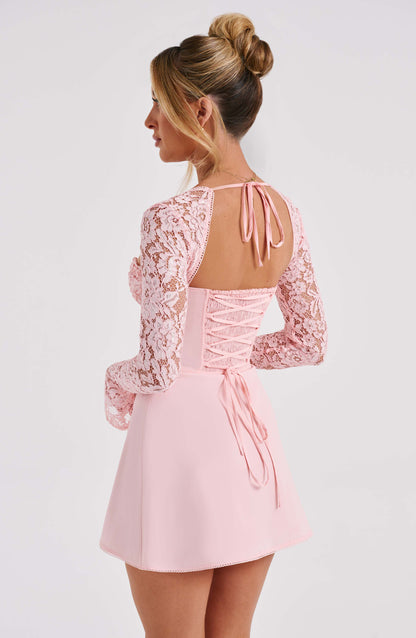 ROSA BLUSH MINI DRESS