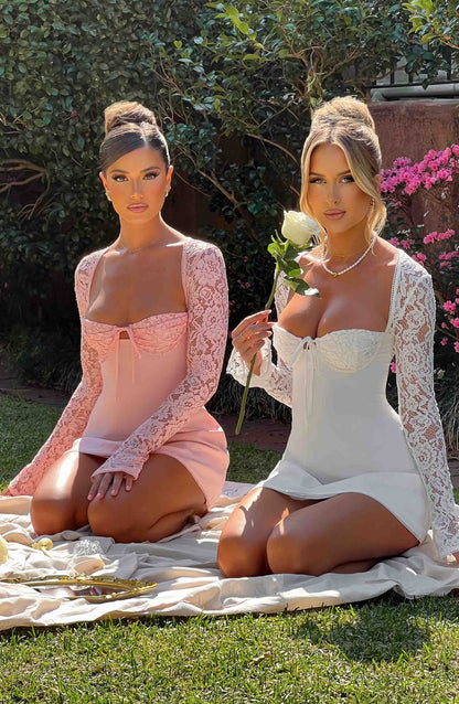 ROSA BLUSH MINI DRESS