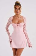 ROSA BLUSH MINI DRESS