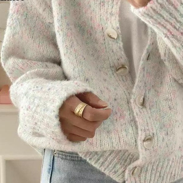 Ivory long sleeve cardigan