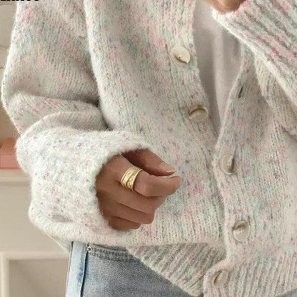 Ivory long sleeve cardigan