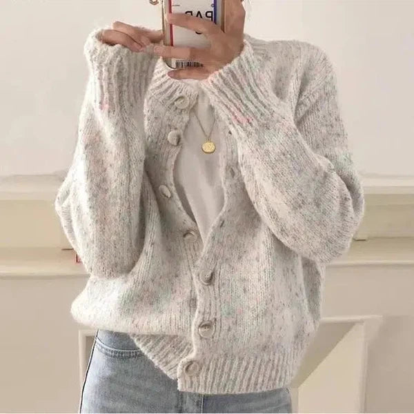 Ivory long sleeve cardigan