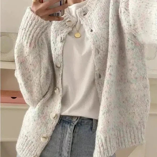 Ivory long sleeve cardigan