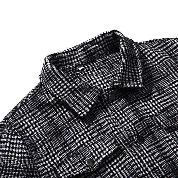 Checked jacket for men