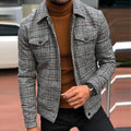 Checked jacket for men