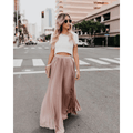 Kathleen - pleated maxi skirt