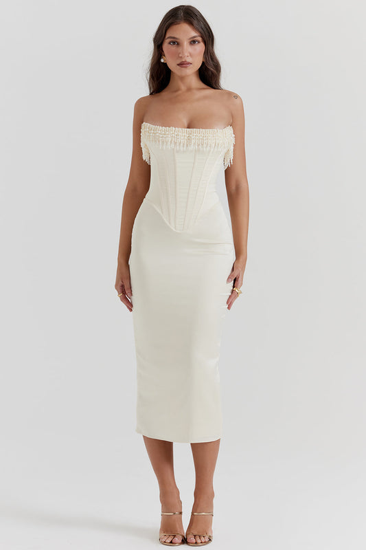 Celandine | Vintage Strapless Dress