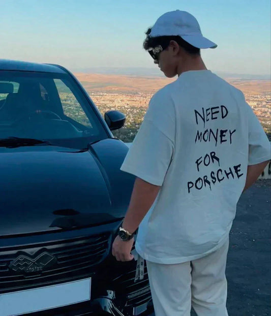 ‘Need Money for Porsche’ Vintage T-Shirt for Men | Manny