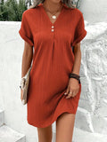 Emanuela - Supple Falling Plain Women's Sundress