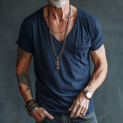 Men's - Cargo T-Shirt - Comfortable Cotton - Casual Style for Everyday Wear - Essential Wardrobe Staple