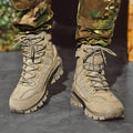 Waterproof, puncture-resistant military boots for outdoor use
