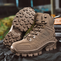 Waterproof, puncture-resistant military boots for outdoor use