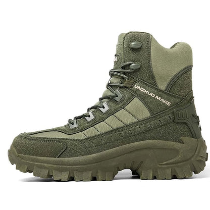 Waterproof, puncture-resistant military boots for outdoor use