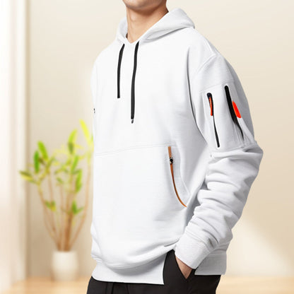 Half-zip hoodie for men