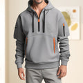 Half-zip hoodie for men