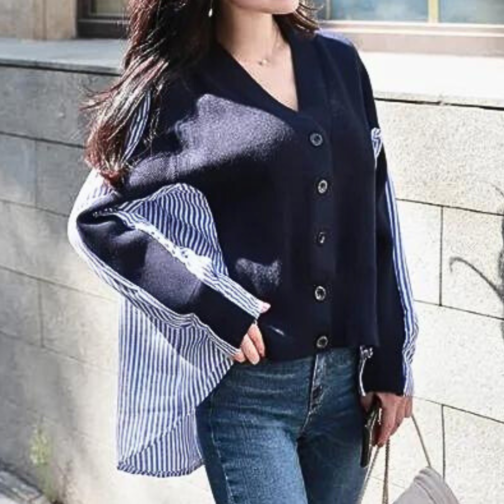 Walburga - Trendy long sleeve shirt for women