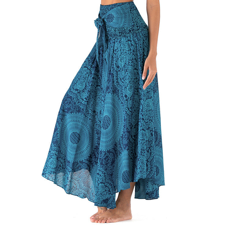 Trendy bohemian long summer skirt - Theresian