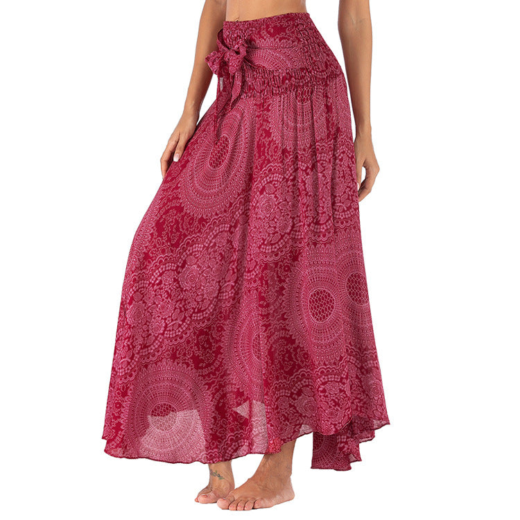 Trendy bohemian long summer skirt - Theresian