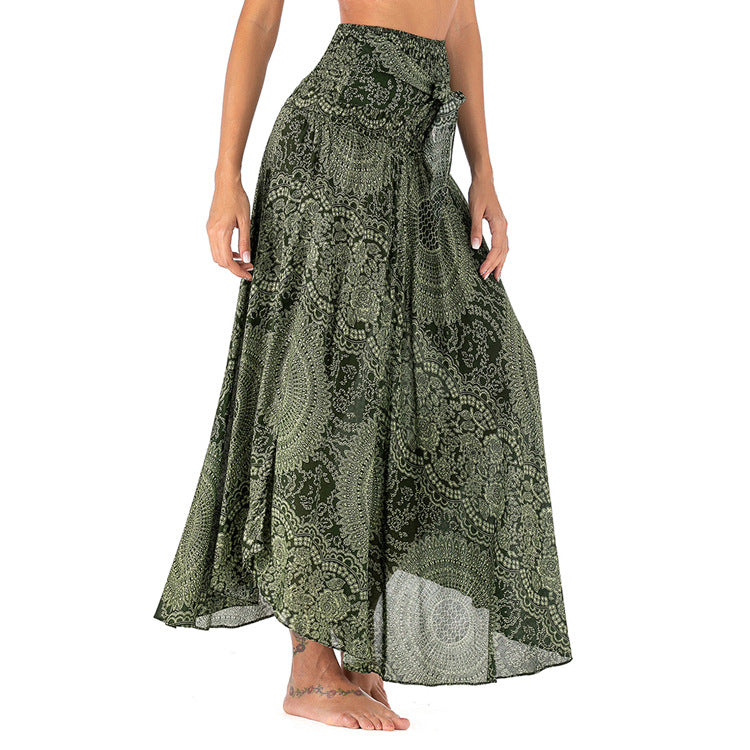 Trendy bohemian long summer skirt - Theresian