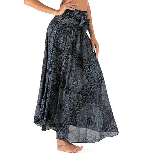 Trendy bohemian long summer skirt - Theresian