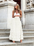 Trendy maxi skirt made from multi-layered tulle - Aurelie