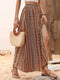 Tribal print maxi skirt for summer - Aristea