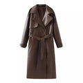 Solene - 2025 Women's jacket in burgundy faux leather