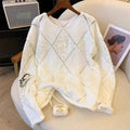 Callista - Trendy sequin sweater in a loose fit for women